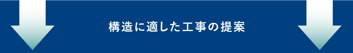 構造に適した工事の提案