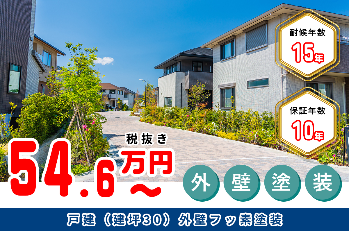 ⼾建(建坪30)外壁フッ素塗装
