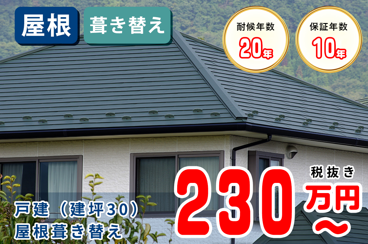 ⼾建(建坪30)屋根葺き替え